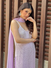 Dreamy Pastel Ombré Lace Strappy Kurta Set (Set of 3)